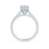 VIOLA - Elongated Cushion Lab Diamond Platinum Shoulder Set