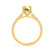 VIOLA - Round Yellow Sapphire Solitaire Engagement Ring 18k Yellow Gold