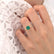 LIVELY - Cushion Emerald 18k Yellow Gold Petite Hidden Halo Pavé Shoulder Set Ring