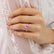 LIVELY - Elongated Cushion Pink Sapphire 950 Platinum Petite Hidden Halo Pavé Shoulder Set Ring