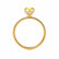 LIVELY - Cushion Yellow Sapphire 18k Yellow Gold Petite Hidden Halo Pavé Shoulder Set Ring