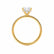 LIVELY - Cushion Natural Diamond 18k Yellow Gold Petite Hidden Halo Pavé Shoulder Set Engagement Ring Lily Arkwright