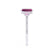 LIVELY - Chatham® Emerald Pink Sapphire & Diamond 18k White Gold Petite Hidden Halo Pavé Shoulder Set Ring