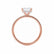 LIVELY - Princess Lab Diamond 18k Rose Gold Petite Hidden Halo