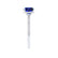LIVELY - Princess Blue Sapphire 950 Platinum Petite Hidden Halo Pavé Shoulder Set Ring