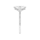 LIVELY - Marquise Lab Diamond Platinum Micro Pavé Hidden Halo