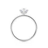 LIVELY - Marquise Lab Diamond Platinum Micro Pavé Hidden Halo