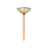 LIVELY - Marquise Lab Diamond 18K Yellow Gold Micro Pavé Hidden Halo