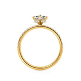 LIVELY - Marquise Lab Diamond 18K Yellow Gold Micro Pavé Hidden Halo