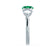 LEANORA - Round Emerald 950 Platinum Trilogy Engagement Ring Lily Arkwright