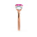 LEANORA - Round Pink Sapphire 18k Rose Gold Trilogy Engagement Ring Lily Arkwright