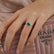 LOTTIE - Round Emerald Solitaire Engagement Ring 18k Rose Gold