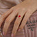 LOTTIE - Round Ruby Solitaire Engagement Ring 18k Yellow Gold