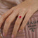 LOTTIE - Round Ruby Solitaire Engagement Ring 950 Platinum