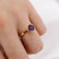 LOTTIE - Round Alexandrite Solitaire Engagement Ring 18k Rose Gold