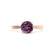 LOTTIE - Round Alexandrite Solitaire Engagement Ring 18k Rose Gold