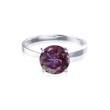 LOTTIE - Chatham® Round Alexandrite Solitaire Engagement Ring 950 Platinum