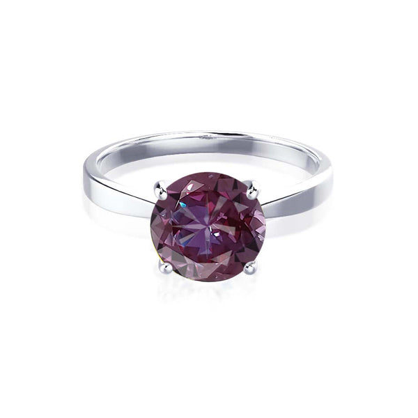 LOTTIE - Chatham® Round Alexandrite Solitaire Engagement Ring 950 Platinum