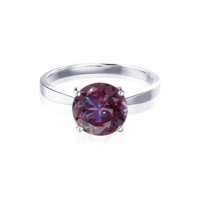 LOTTIE - Chatham® Round Alexandrite Solitaire Engagement Ring 950 Platinum