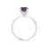 LOTTIE - Round Alexandrite Solitaire Engagement Ring 950 Platinum