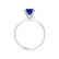 LOTTIE - Round Blue Sapphire Solitaire Engagement Ring 950 Platinum