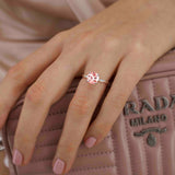 LOTTIE - Chatham® Round Champagne True Sapphire Solitaire Engagement Ring 950 Platinum