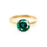 LOTTIE - Round Emerald Solitaire Engagement Ring 18k Yellow Gold