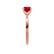 LOTTIE - Round Ruby Solitaire Engagement Ring 18k Rose Gold