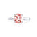 LOTTIE - Round Champagne True Sapphire Solitaire Engagement Ring 950 Platinum