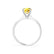 LOTTIE - Round Yellow Sapphire Solitaire Engagement Ring 950 Platinum