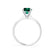 LOTTIE - Round Emerald Solitaire Engagement Ring 950 Platinum