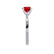 LOTTIE - Round Ruby Solitaire Engagement Ring 950 Platinum
