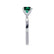 LOTTIE - Round Emerald Solitaire Engagement Ring 950 Platinum