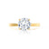 LOTTIE - Round Moissanite 18K Yellow Gold 4 Prong Tulip Solitaire Ring