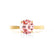 LOTTIE - Round Champagne True Sapphire Solitaire Engagement Ring 18k Yellow Gold