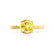 LOTTIE - Round Yellow Sapphire Solitaire Engagement Ring 18k Yellow Gold