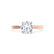 LOTTIE - Round Moissanite 18K Rose Gold 4 Prong Tulip Solitaire Ring