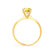 LOTTIE - Round Yellow Sapphire Solitaire Engagement Ring 18k Yellow Gold