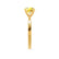 LOTTIE - Round Yellow Sapphire Solitaire Engagement Ring 18k Yellow Gold