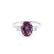 LOUELLA - Oval Alexandrite Oval Petite Trilogy Engagement Ring 950 Platinum