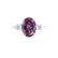 LOUELLA - Oval Alexandrite Oval Petite Trilogy Engagement Ring 950 Platinum