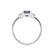 LOUELLA - Oval Alexandrite Oval Petite Trilogy Engagement Ring 950 Platinum