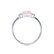 LOUELLA - Oval Champagne Sapphire Oval Petite Trilogy Engagement Ring 950 Platinum