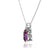 LUCINDA - Pear Alexandrite 3 Claw Pendant 18k White Gold Pendant Lily Arkwright