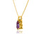 LUCINDA - Pear Alexandrite 3 Claw Pendant 18k Yellow Gold Pendant Lily Arkwright
