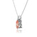 LUCINDA - Pear Champagne Sapphire 3 Claw Pendant 18k White Gold Pendant Lily Arkwright