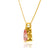 LUCINDA - Pear Champagne Sapphire 3 Claw Pendant 18k Yellow Gold Pendant Lily Arkwright