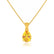 LUCINDA - Pear Yellow Sapphire 3 Claw Pendant 18k Yellow Gold Pendant Lily Arkwright