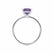 LULU - Princess Alexandrite 18k White Gold Petite Solitaire Ring Engagement Ring Lily Arkwright