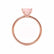 LULU - Princess Champagne Sapphire 18k Rose Gold Petite Solitaire Ring Engagement Ring Lily Arkwright